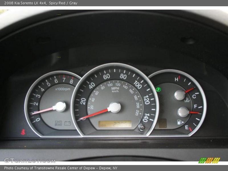 Spicy Red / Gray 2008 Kia Sorento LX 4x4