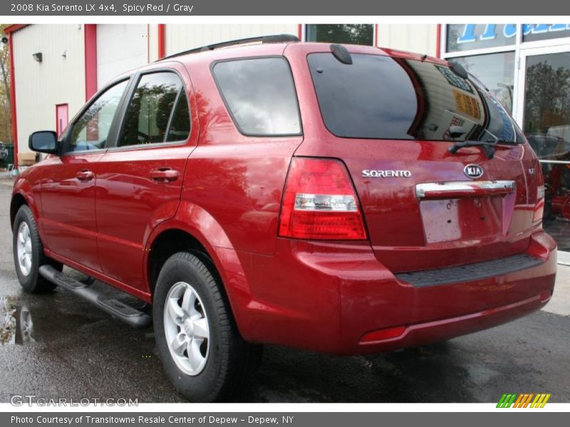 Spicy Red / Gray 2008 Kia Sorento LX 4x4