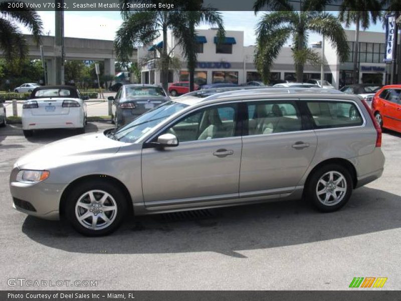 Seashell Metallic / Sandstone Beige 2008 Volvo V70 3.2
