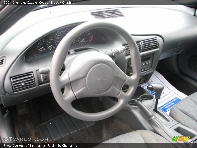 Black / Graphite 2004 Chevrolet Cavalier Coupe