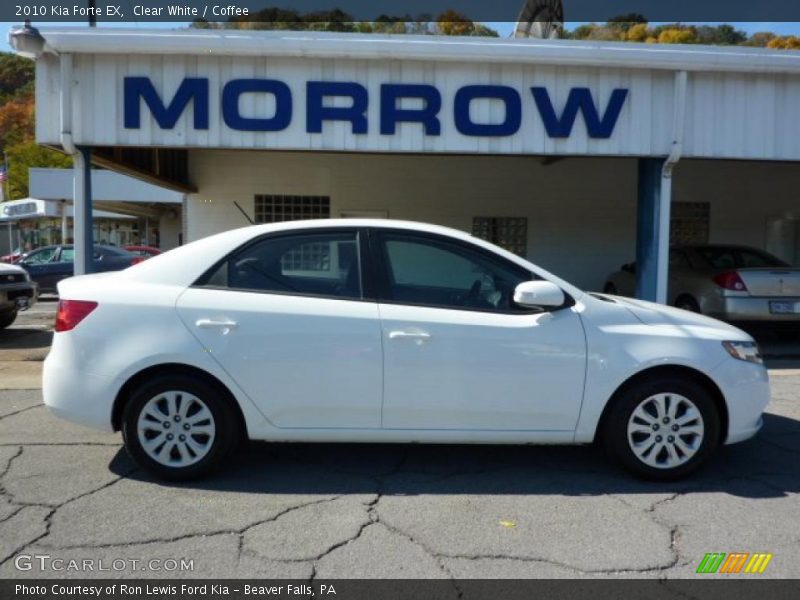 Clear White / Coffee 2010 Kia Forte EX