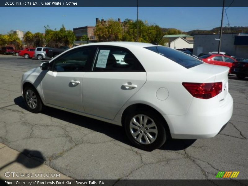 Clear White / Coffee 2010 Kia Forte EX