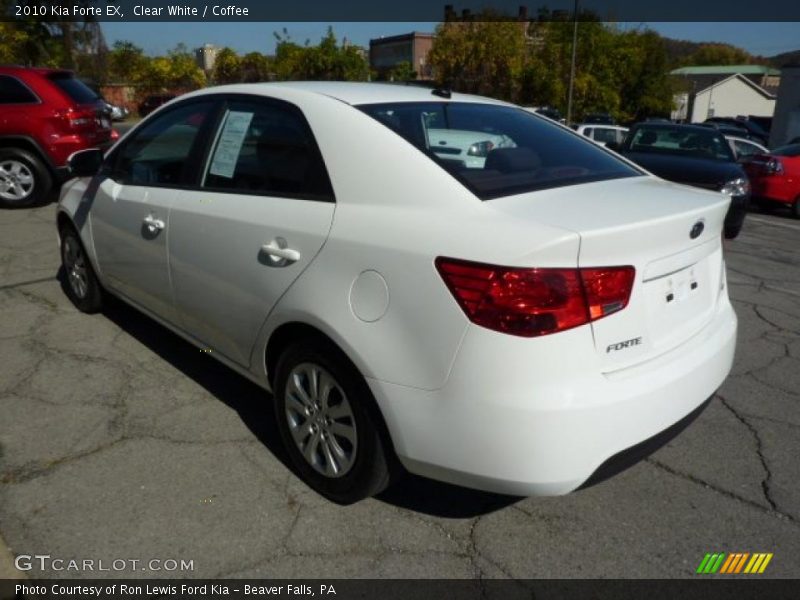 Clear White / Coffee 2010 Kia Forte EX