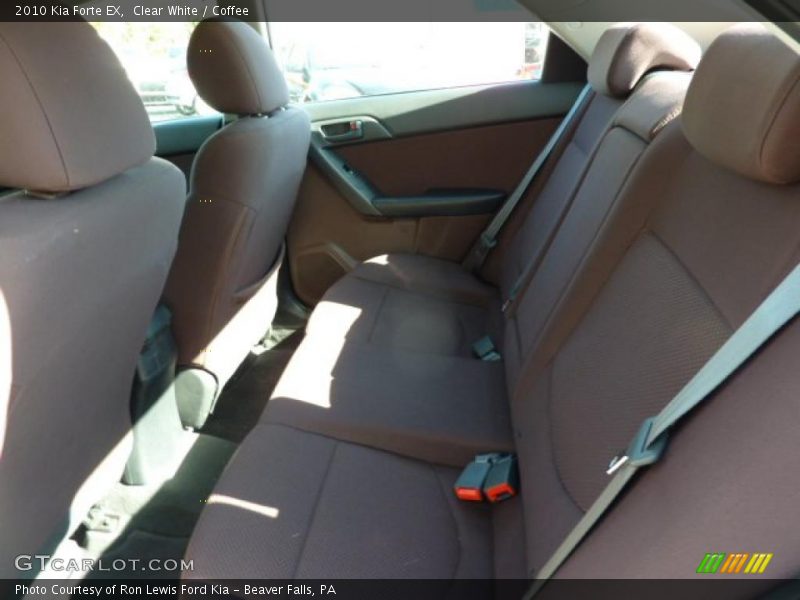 Clear White / Coffee 2010 Kia Forte EX
