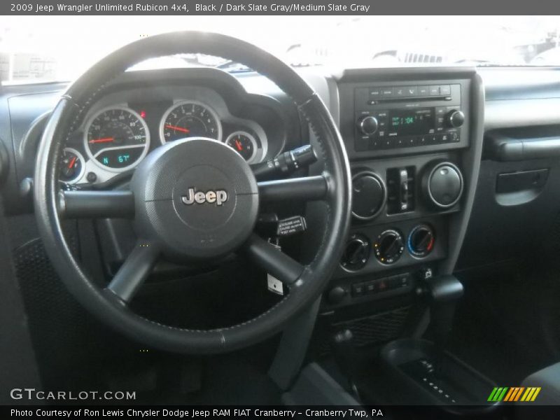 Black / Dark Slate Gray/Medium Slate Gray 2009 Jeep Wrangler Unlimited Rubicon 4x4
