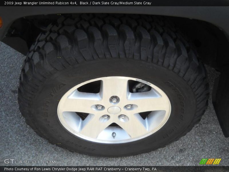Black / Dark Slate Gray/Medium Slate Gray 2009 Jeep Wrangler Unlimited Rubicon 4x4