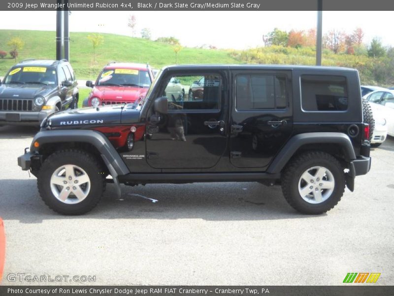 Black / Dark Slate Gray/Medium Slate Gray 2009 Jeep Wrangler Unlimited Rubicon 4x4
