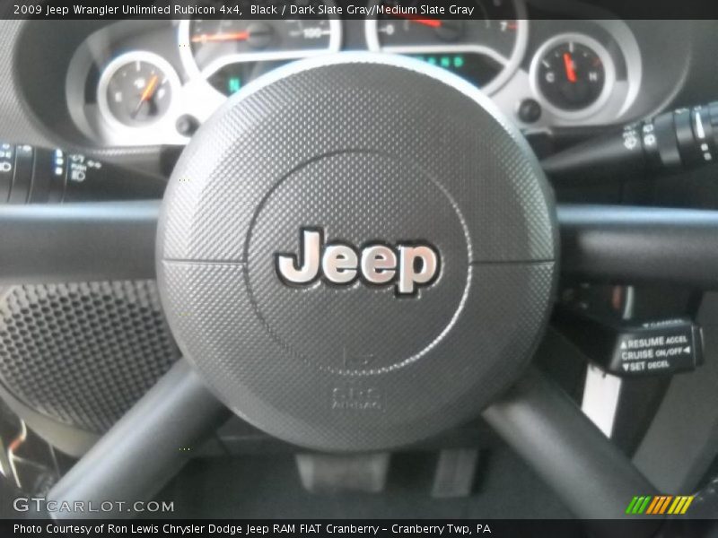 Black / Dark Slate Gray/Medium Slate Gray 2009 Jeep Wrangler Unlimited Rubicon 4x4