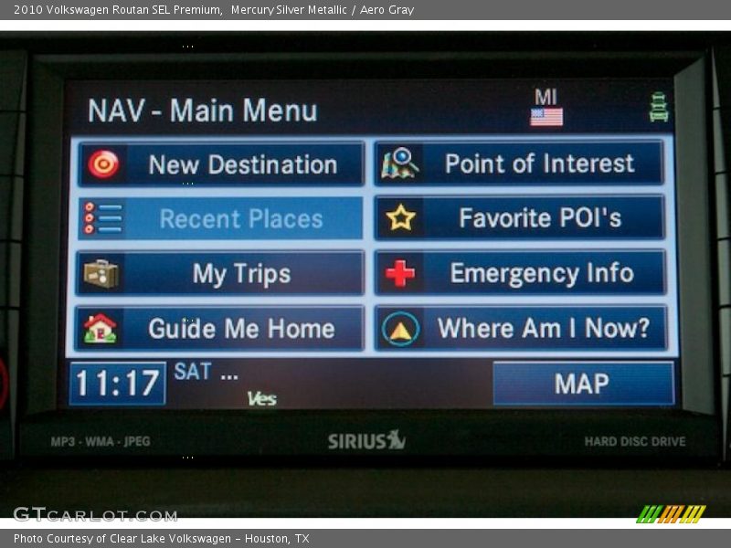 Navigation of 2010 Routan SEL Premium