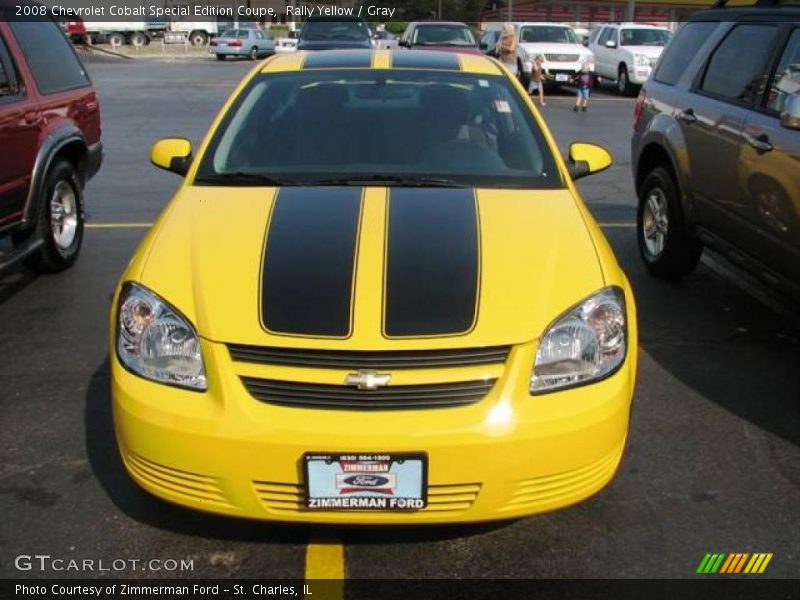 Rally Yellow / Gray 2008 Chevrolet Cobalt Special Edition Coupe