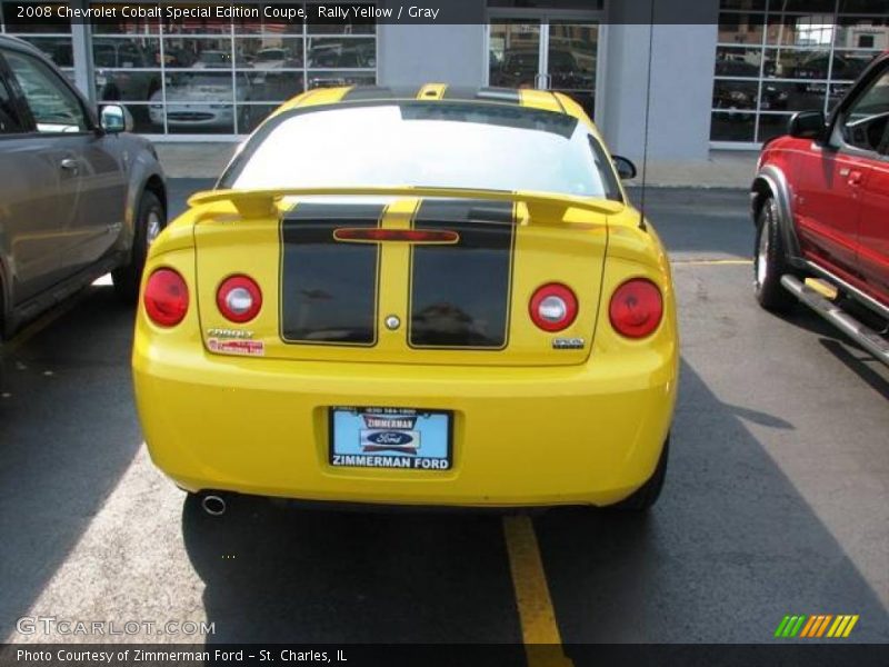 Rally Yellow / Gray 2008 Chevrolet Cobalt Special Edition Coupe