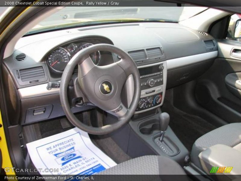 Rally Yellow / Gray 2008 Chevrolet Cobalt Special Edition Coupe