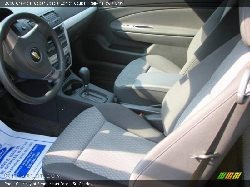 Rally Yellow / Gray 2008 Chevrolet Cobalt Special Edition Coupe