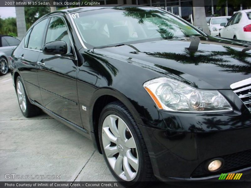 Black Obsidian / Graphite 2007 Infiniti M 35 Sedan