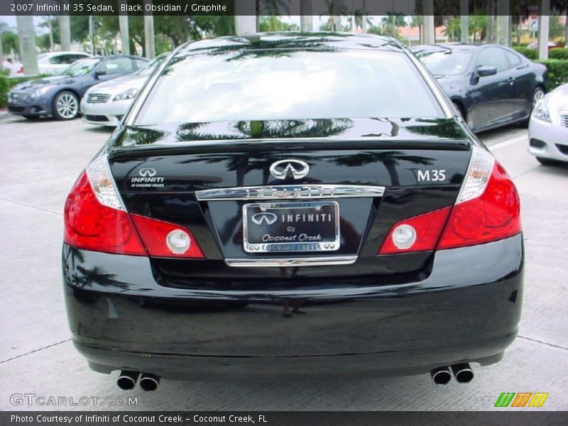 Black Obsidian / Graphite 2007 Infiniti M 35 Sedan