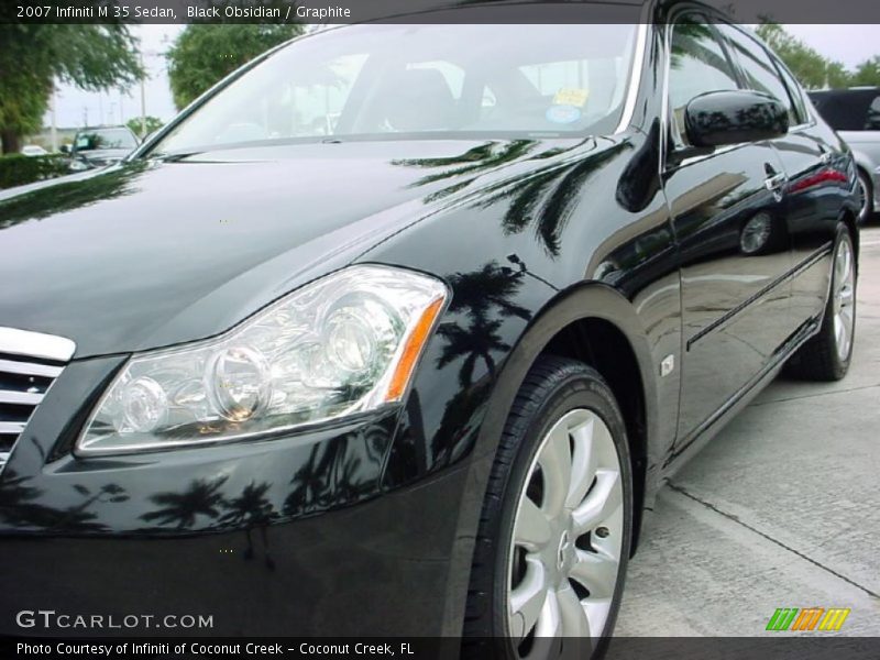 Black Obsidian / Graphite 2007 Infiniti M 35 Sedan