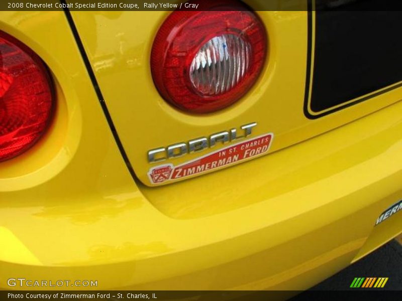 Rally Yellow / Gray 2008 Chevrolet Cobalt Special Edition Coupe