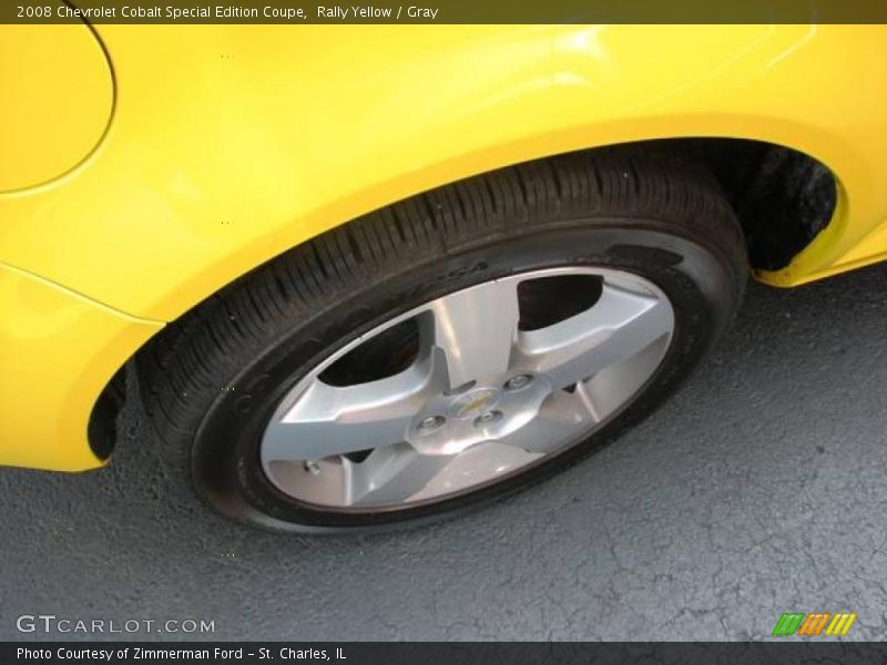 Rally Yellow / Gray 2008 Chevrolet Cobalt Special Edition Coupe