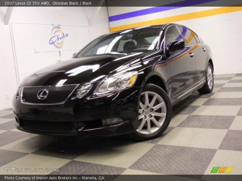 Obsidian Black / Black 2007 Lexus GS 350 AWD