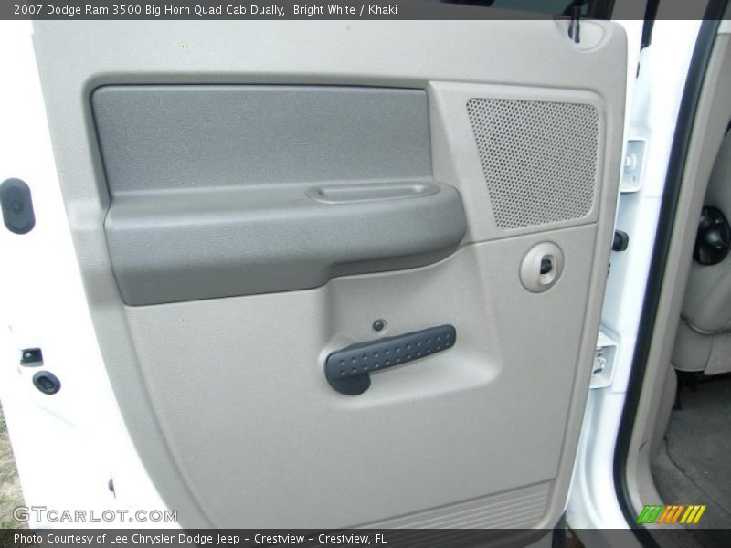 Bright White / Khaki 2007 Dodge Ram 3500 Big Horn Quad Cab Dually
