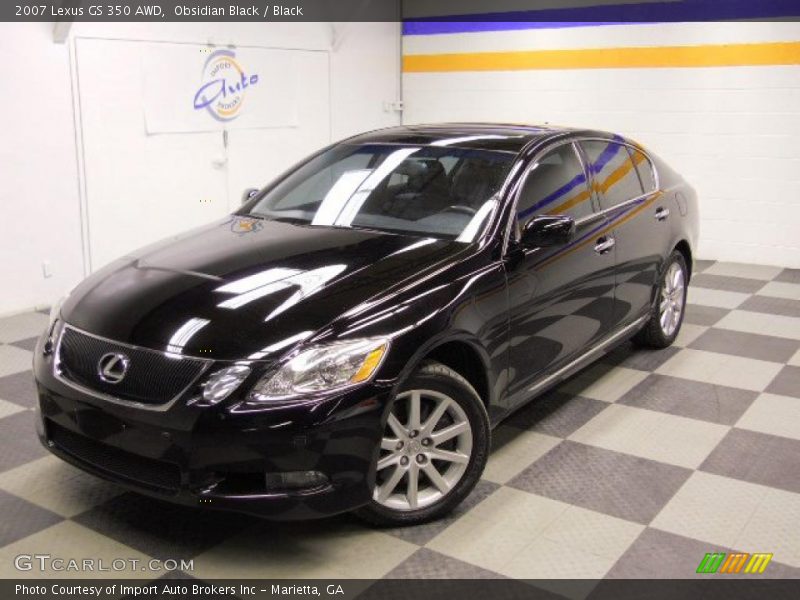 Obsidian Black / Black 2007 Lexus GS 350 AWD