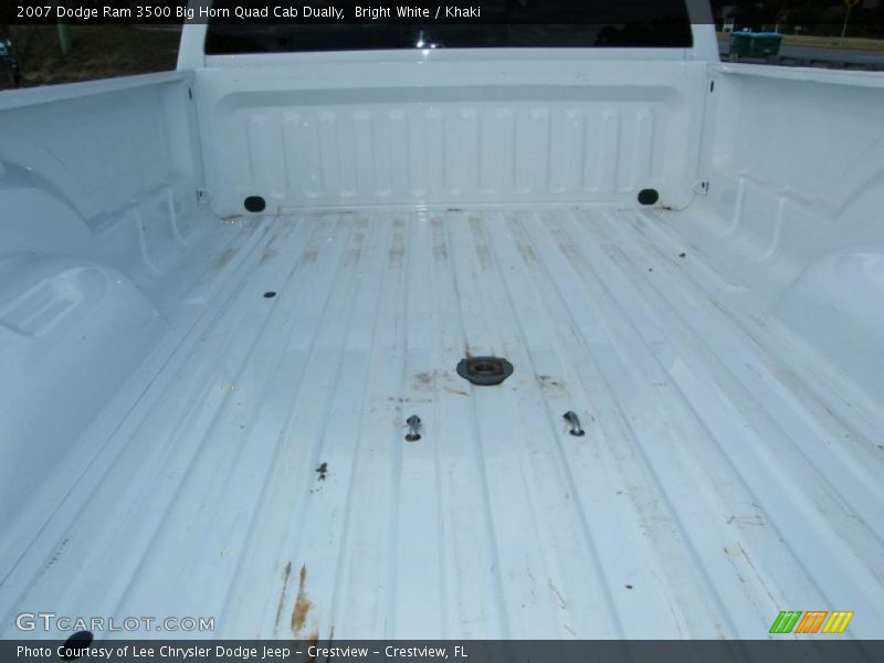 Bright White / Khaki 2007 Dodge Ram 3500 Big Horn Quad Cab Dually