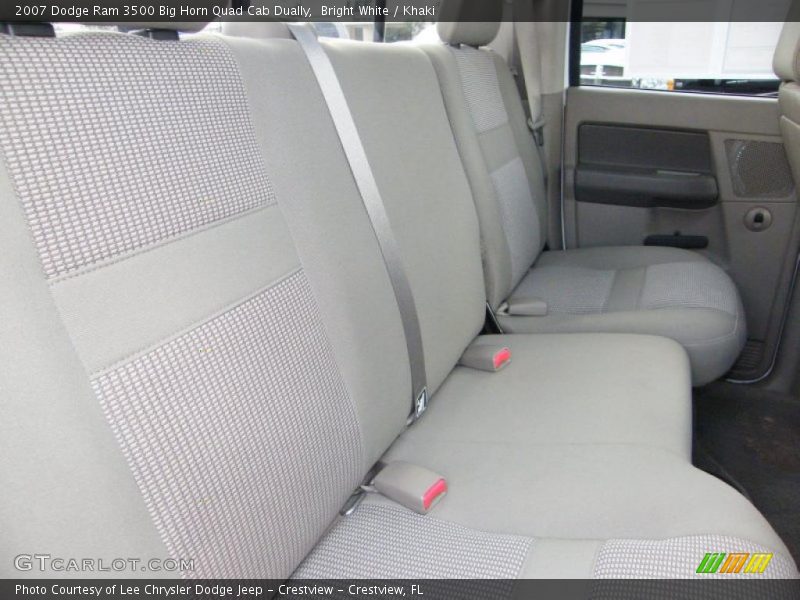 Bright White / Khaki 2007 Dodge Ram 3500 Big Horn Quad Cab Dually