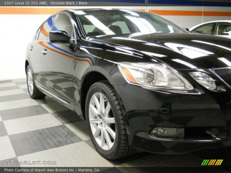 Obsidian Black / Black 2007 Lexus GS 350 AWD