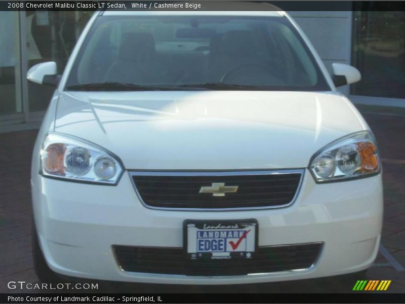 White / Cashmere Beige 2008 Chevrolet Malibu Classic LT Sedan