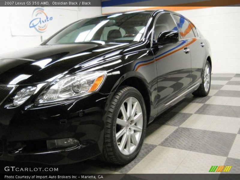 Obsidian Black / Black 2007 Lexus GS 350 AWD