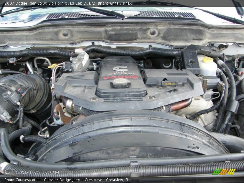  2007 Ram 3500 Big Horn Quad Cab Dually Engine - 6.7 Liter OHV 24-Valve Turbo Diesel Inline 6 Cylinder
