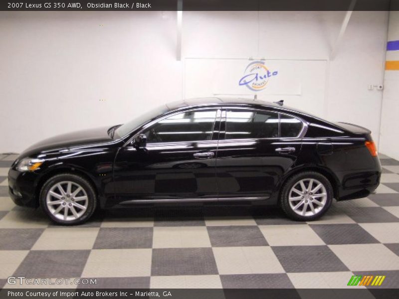 Obsidian Black / Black 2007 Lexus GS 350 AWD