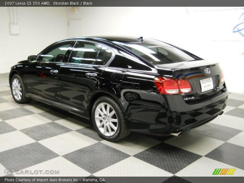 Obsidian Black / Black 2007 Lexus GS 350 AWD