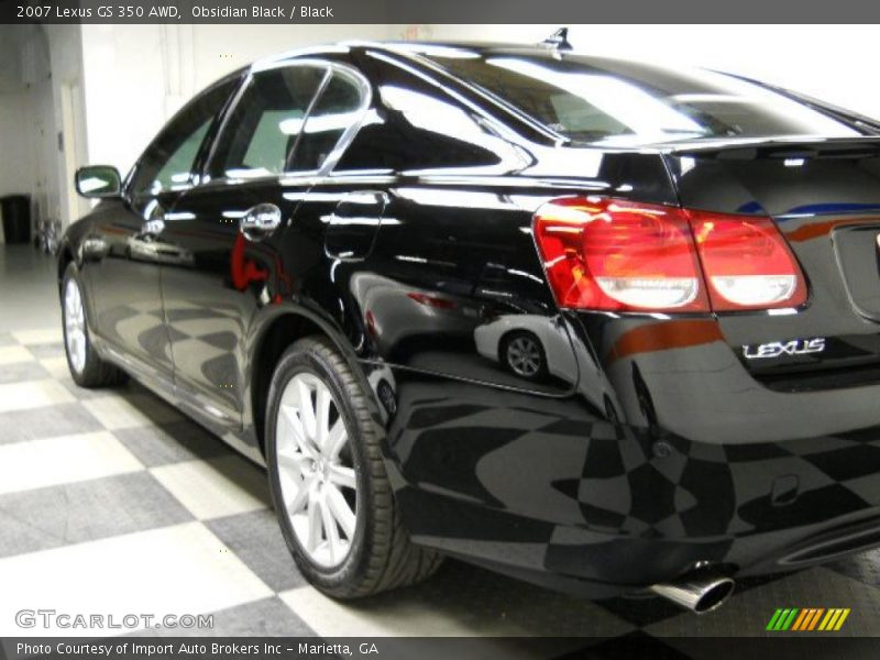 Obsidian Black / Black 2007 Lexus GS 350 AWD
