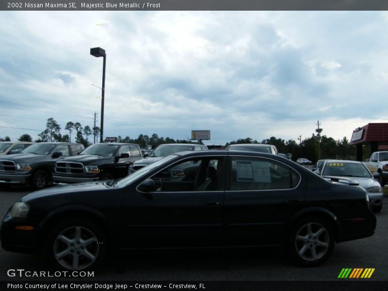 Majestic Blue Metallic / Frost 2002 Nissan Maxima SE
