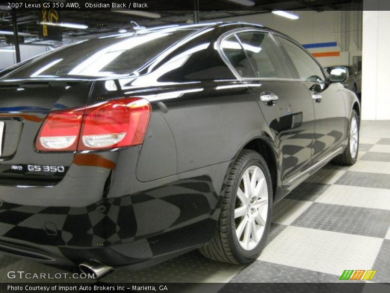 Obsidian Black / Black 2007 Lexus GS 350 AWD