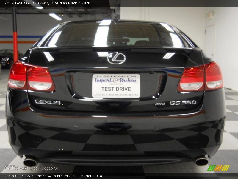 Obsidian Black / Black 2007 Lexus GS 350 AWD