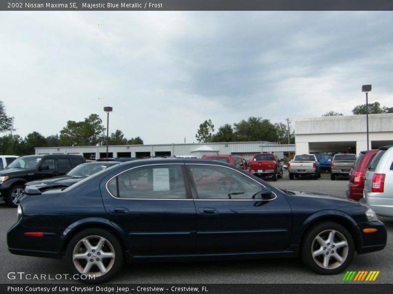 Majestic Blue Metallic / Frost 2002 Nissan Maxima SE