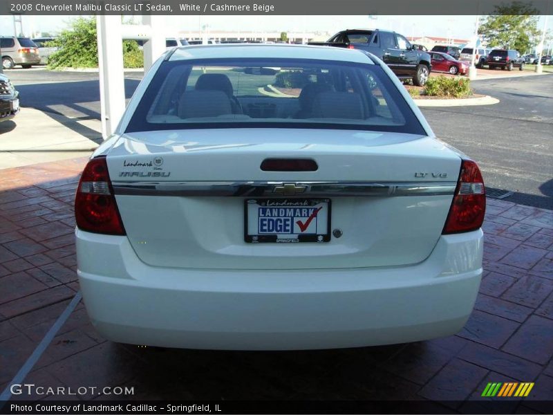 White / Cashmere Beige 2008 Chevrolet Malibu Classic LT Sedan