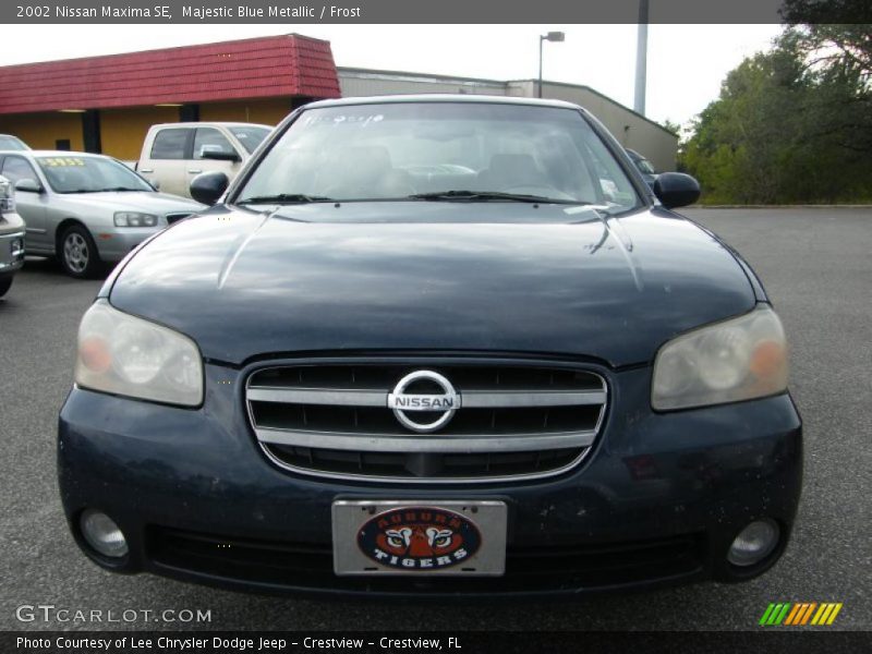 Majestic Blue Metallic / Frost 2002 Nissan Maxima SE