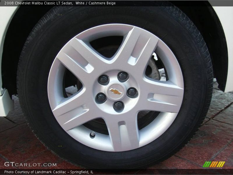 White / Cashmere Beige 2008 Chevrolet Malibu Classic LT Sedan