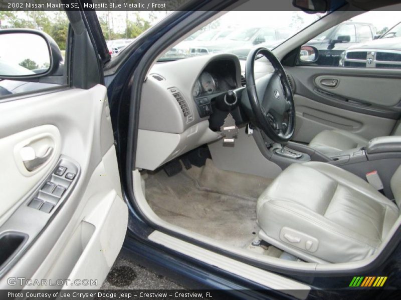 Majestic Blue Metallic / Frost 2002 Nissan Maxima SE