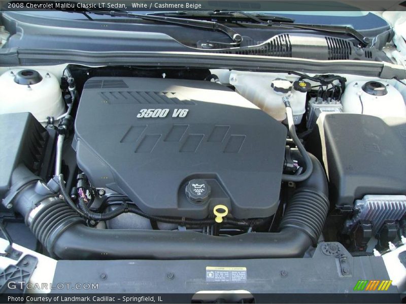 White / Cashmere Beige 2008 Chevrolet Malibu Classic LT Sedan