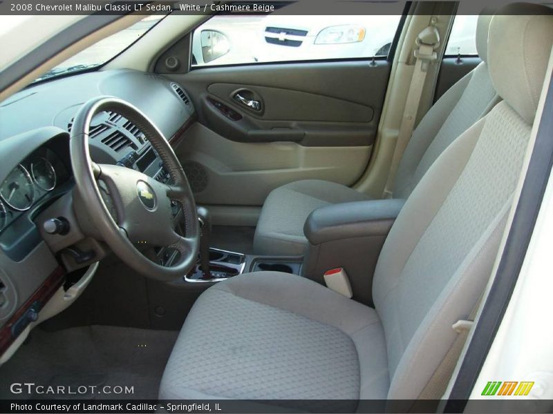 White / Cashmere Beige 2008 Chevrolet Malibu Classic LT Sedan