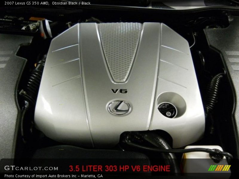 Obsidian Black / Black 2007 Lexus GS 350 AWD