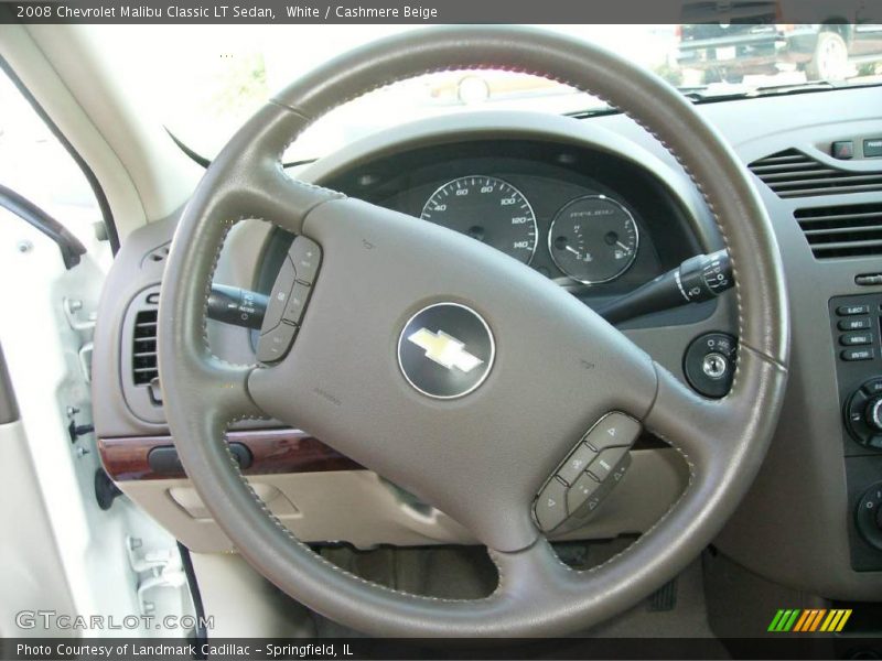 White / Cashmere Beige 2008 Chevrolet Malibu Classic LT Sedan