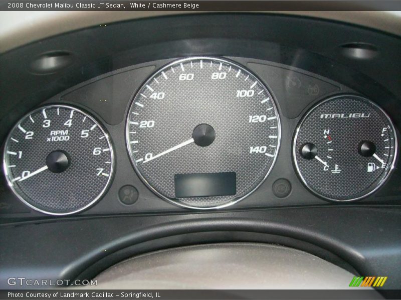 White / Cashmere Beige 2008 Chevrolet Malibu Classic LT Sedan