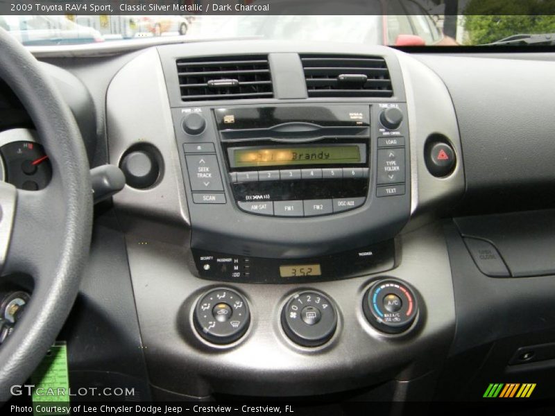 Controls of 2009 RAV4 Sport
