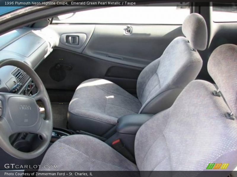 Emerald Green Pearl Metallic / Taupe 1996 Plymouth Neon Highline Coupe