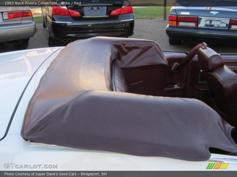White / Red 1983 Buick Riviera Convertible